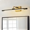 Rennnsan Orlyth 25" W Hardwired Liner Aluminum Modern LED Dimmable Wall Sconce Picture Light in Gold - 2 of 4