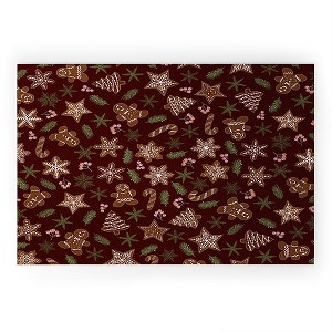 Iveta Abolina Gingerbread Cookies Red Welcome Mat -Society6 - 1 of 3