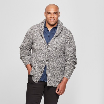 big and tall mens cardigan