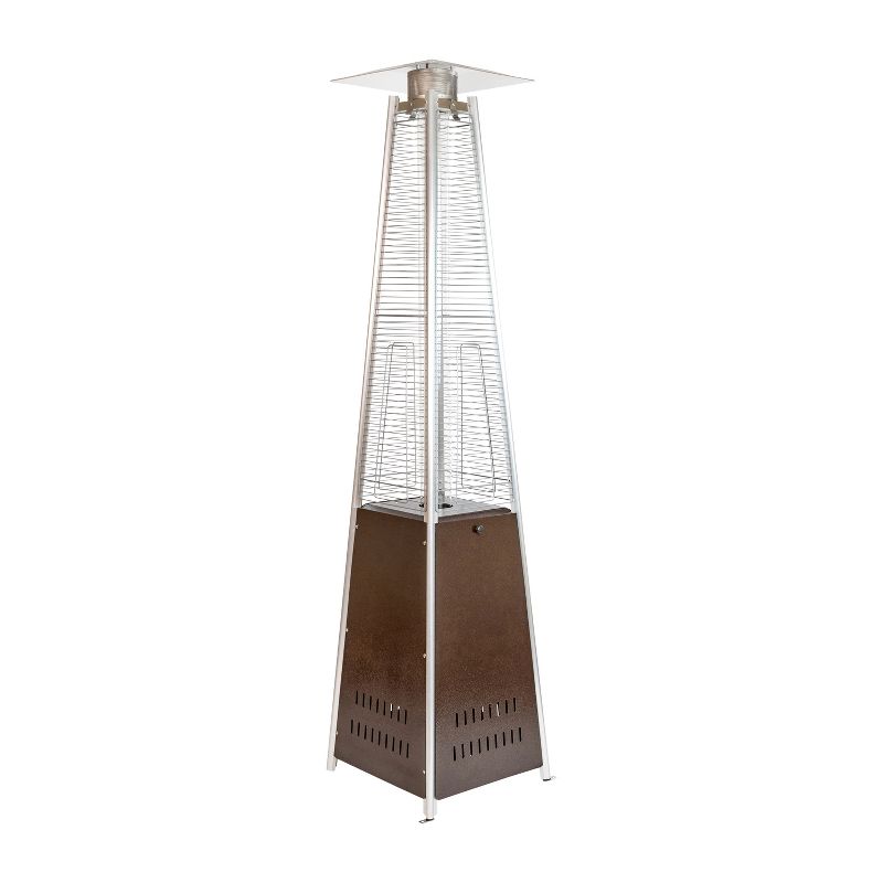 Merrick Lane Stainless Steel Pyramid Shape Portable Outdoor Patio Heater - 7.5 Feet Tall, 1 of 18