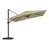 CASAINC 10 FT Square Cantilever Umbrella with Base - 2 of 4