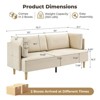 76" Sofa Couch, Comfy Upholstered Loveseat with Extra Deep Seats - image 2 of 4