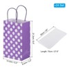 Unique Bargains Durable Paper Bright Color Three-Dimensional Cut Easy to Carry Dotted Gift Bags 24 Sets - 2 of 4