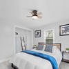 Parrot Uncle 24" Modern Integrated LED Indoor Natural Flush Mount Ceiling Fan - 3 of 4