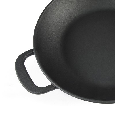 Martha Stewart Black 12" Pre-Seasoned Cast Iron Skillet