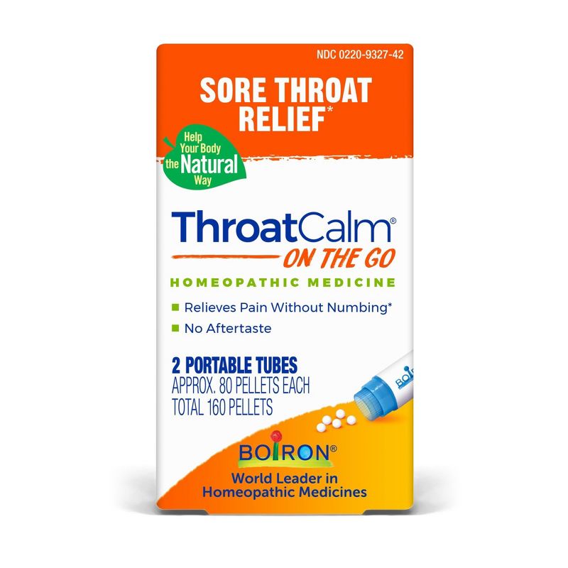 Boiron ThroatCalm On the Go Homeopathic Medicine For Sore Throat Relief  -  160 Pellet, 3 of 5