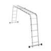Cesicia 19FT Silver Metal 7-in-1 5-Step Folding Ladder - 4 of 4