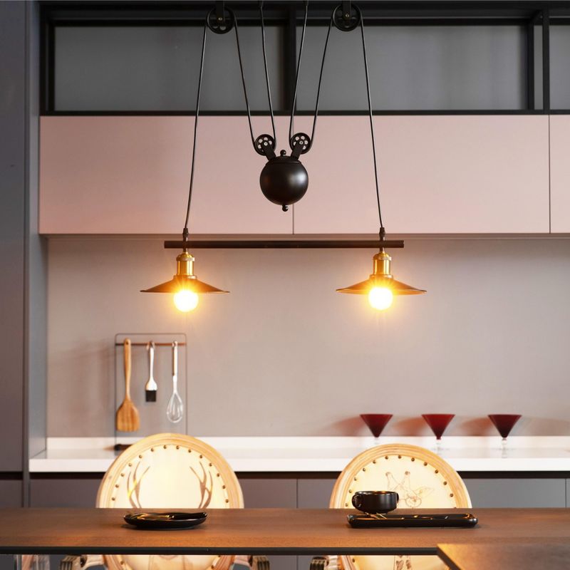 Quickway Imports Stylish Pendant Bar Ceiling Lights that Bring Elegance and Ambiance to Any Room in Your Hom - Farmhouse Industrial Chandelier, 3 of 9
