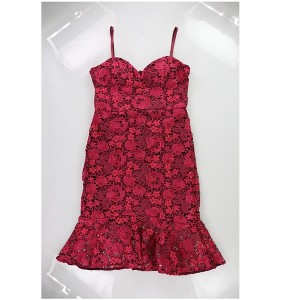 GUESS Womens Lace Floral Midi Dress - 1 of 2