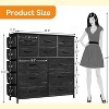 12-Drawer Fabric Dresser, Chest of Drawers with Side Pockets for Bedroom, Living Room, Hallway, Closet - 2 of 4