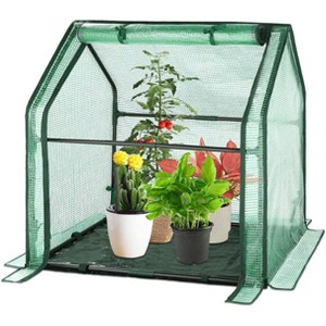 Portable Mini Greenhouse Small Green House with Waterproof Pad