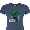 Women's - Marvel - Hulk Smash Through Wall Fitted Graphic T-Shirt - 2 of 3