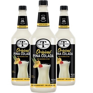 Mr & Mrs T Pina Colada Mix, 1L Bottle, 3 Pack– Premium Cocktail Mixer for Pina Colada Mix, Ready to Use - 1 of 4