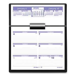 Flip-A-Week Desk Calendar and Base, 7 x 5.5, White Sheets, 12-Month (Jan to Dec): 2025 - 1 of 4