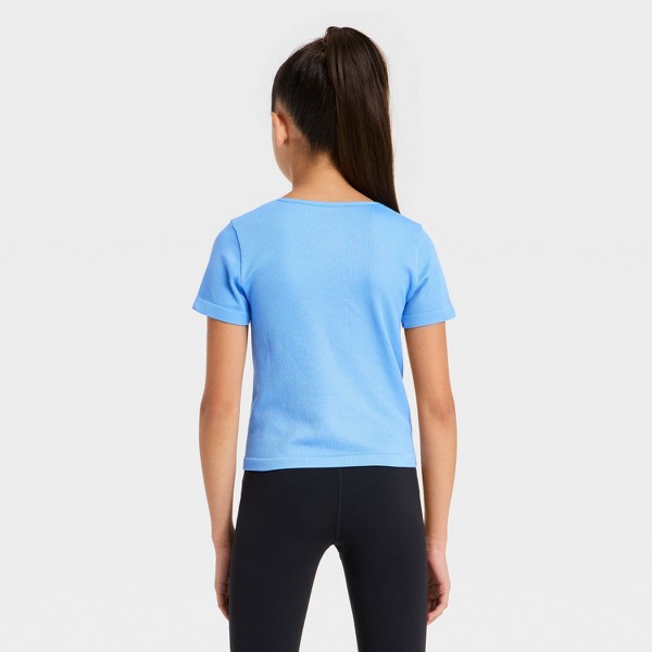 Camiseta crop sin costuras para niñas - All In Motion™ 2