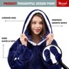 Inhand Wearable Blanket Hoodie for Adult Flannel Oversized Hoodie Sweatshirt Blanket with Pockets Birthday Gifts for Women - 3 of 4