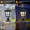 18-in Black Traditional Solar Outdoor Light post lantern with Dusk-to Dawn Sensor Photocell Sensor - 4 of 4
