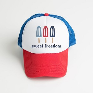 The Juniper Shop Sweet Freedom Popsicles Youth Foam Trucker Hat - 1 of 2