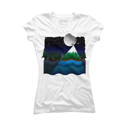 Junior's Design By Humans Christmas night By recklessframee T-Shirt
