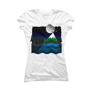 Junior's Design By Humans Christmas night By recklessframee T-Shirt - 1 of 3