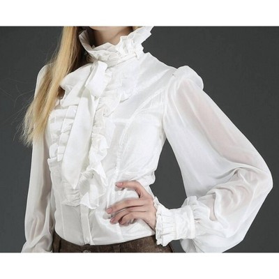 Women's Victorian Gothic Blouse - Pentagramme
