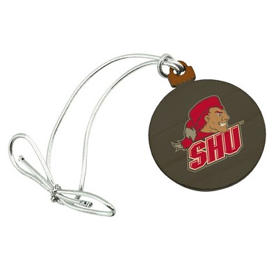 Sacred Heart University Secondary Logo Mini Small Tiny Wood Christmas Tree Holiday Ornament