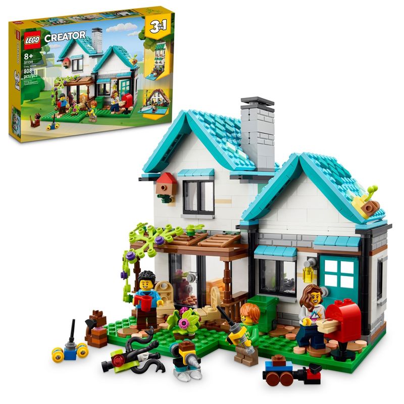 LEGO Creator 3 in 1 Cozy House Toys Model Building Set 31139, 1 of 8