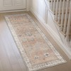 Abynow Vintage Floral Farmhouse Indoor Washable Area Rug - 3 of 4