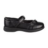 Petalia Girls' Flower Faux leather detail Tween School Shoe - 3 of 4