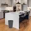 LunaLulinlk Gray Small Trash Can with Open Top for Tight Spaces - 1.58 Gallon Capacity - 4 of 4