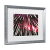 Trademark Fine Art - Kurt Shaffer Abstract Fireworks 2020 3 Matted Framed Art - 3 of 4