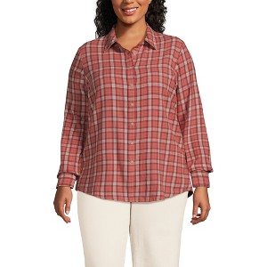 Lands' End Women's Flannel Shirt - 1 of 3