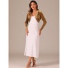 INSPIRE CHIC Women's Long Sleeve Cocktail Party Open Front Cropped Velvet Bolero Shrugs - 3 of 4