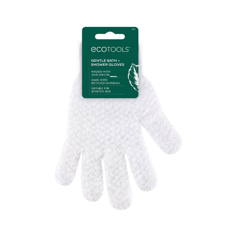 EcoTools Avocado Oil Infused Gentle Bath + Shower Gloves, 1 of 10