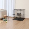 VEVOR Large 2-tier Cat Cage, 28 x 28 x 28", DIY Detachable Metal Wire Cat Enclosure, with Ramp Ladder Adjustable Resting Platform - 2 of 4