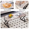 KTMBDW Coffee Table for Living Room with Round Corners, Modern Style Center Table with Metal Legs, 47Inch Rock Slab Material, Space Saving - 4 of 4