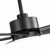 Airsurfer 52" LED Ceiling Fan, Black Body & Blades, 5 Black ABS Blades, DC Motor, 6-Speed, Remote Control, 12° Blade Angle, Ceiling Mount - 4 of 4