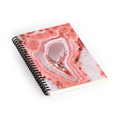 Emanuela Carratoni Coral Agate Spiral Notebook - Deny Designs