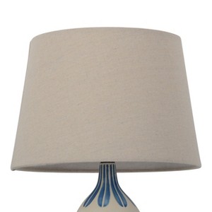 Small Natural Mod Drum Lampshade Linen - Threshold