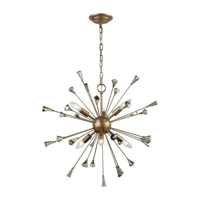 Elk Home Sprigny 6 - Light Chandelier in  Matte Gold