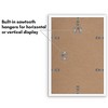 Americanflat 8x12 Picture Frame with Polished Plexiglass - Set of 5 - Galleria Collection - Picture Frames for Wall Display - White - 4 of 4