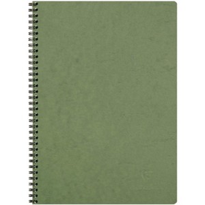 Clairefontaine Basic Wirebound Notebook - Ruled w/ margin 50 sheets - 8 1/4 x 11 3/4 - Green - 1 of 4