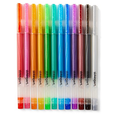KINGART Gel Pens 12 Glitter Colors