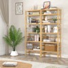 Aheaplus 6-Tiers Adjustable Shelving Unit,Bamboo Freestanding Display Storage Shelf - 2 of 4