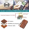 Women’s Large Leather Wallet – RFID Blocking Bifold Wristlet Clutch with Double Zipper Pocket, Credit Card Holder, Slim & Spacious Design - 4 of 4
