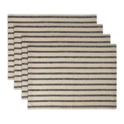 Solino Home Striped Linen Placemats | Madison Stripe