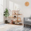 Tangkula 5 Tiers Bamboo Plant Stand for Indoor Plants Multiple Utility Shelf Free Standing Storage Rack Pot Holder Brown/Natural - 2 of 4