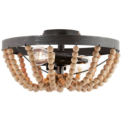 Boho semi deals flush mount light