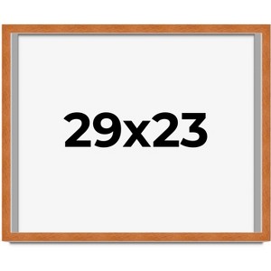 PosterPalooza | Photo Size Modernist Brown Picture Frame - UV Acrylic, Foam Board Backing, Hanging Hardware - 1 of 4