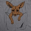 Maternity Peeking Kangaroo T Shirt Cute Pregnancy Tee - Crazy Dog Maternity T Shirt - 2 of 4
